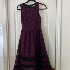Alice and Olivia black/purple brand new gorgeous dress with tags